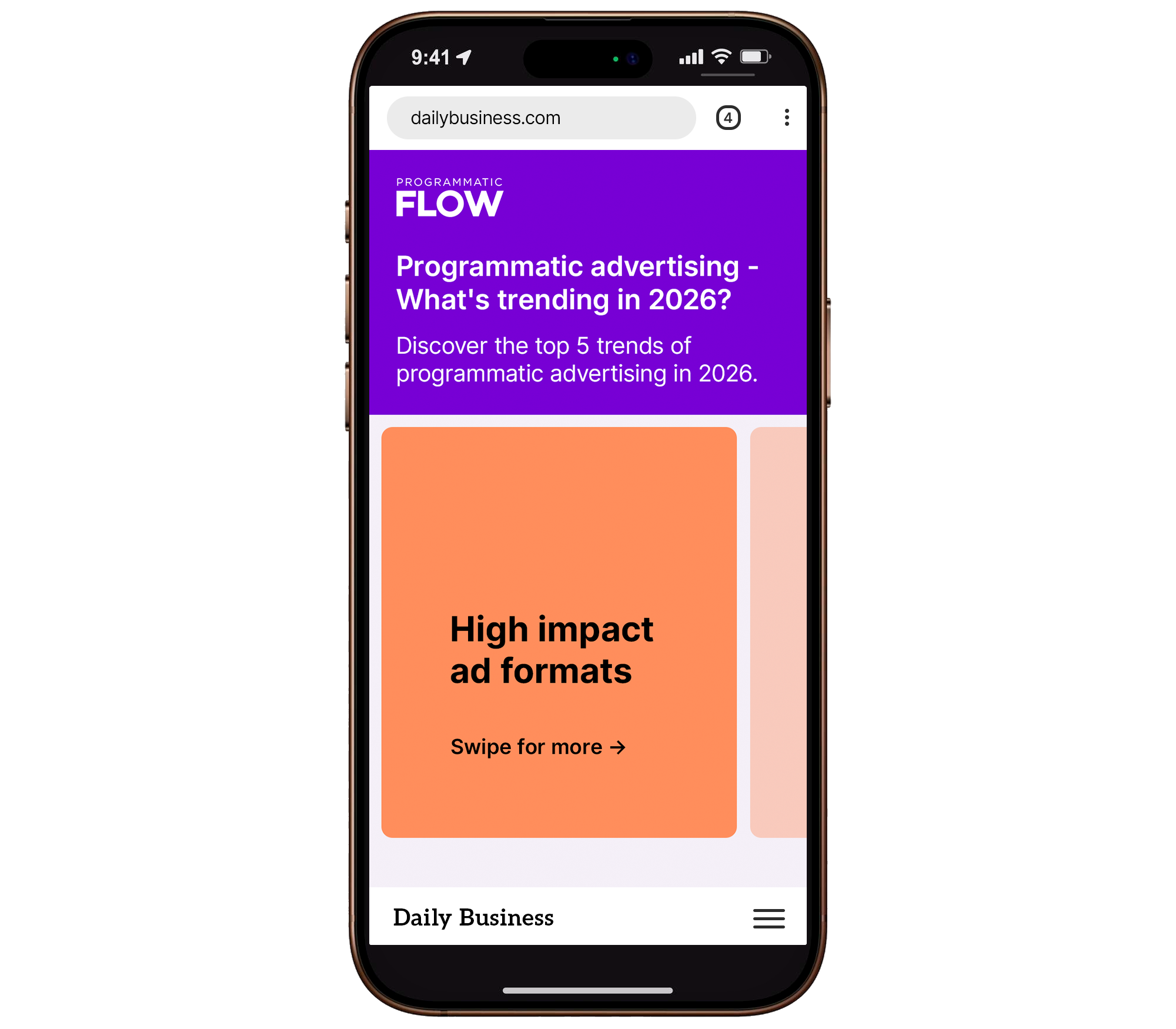 Programmatic Flow ProgrammaticFlow - Make an impact with your ads